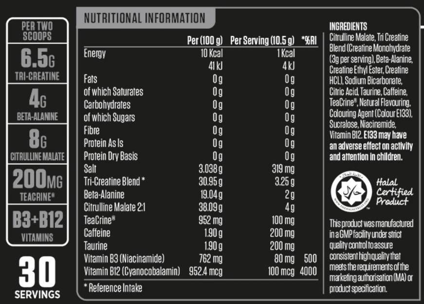 Abe Probe Sachet | Alles schwarz alles vor dem Training - 12,5 Gramm