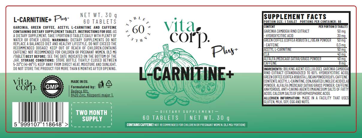 L-Carnitin+ | mit Garcinia, CLA & Green Coffee - 60 Tabletten
