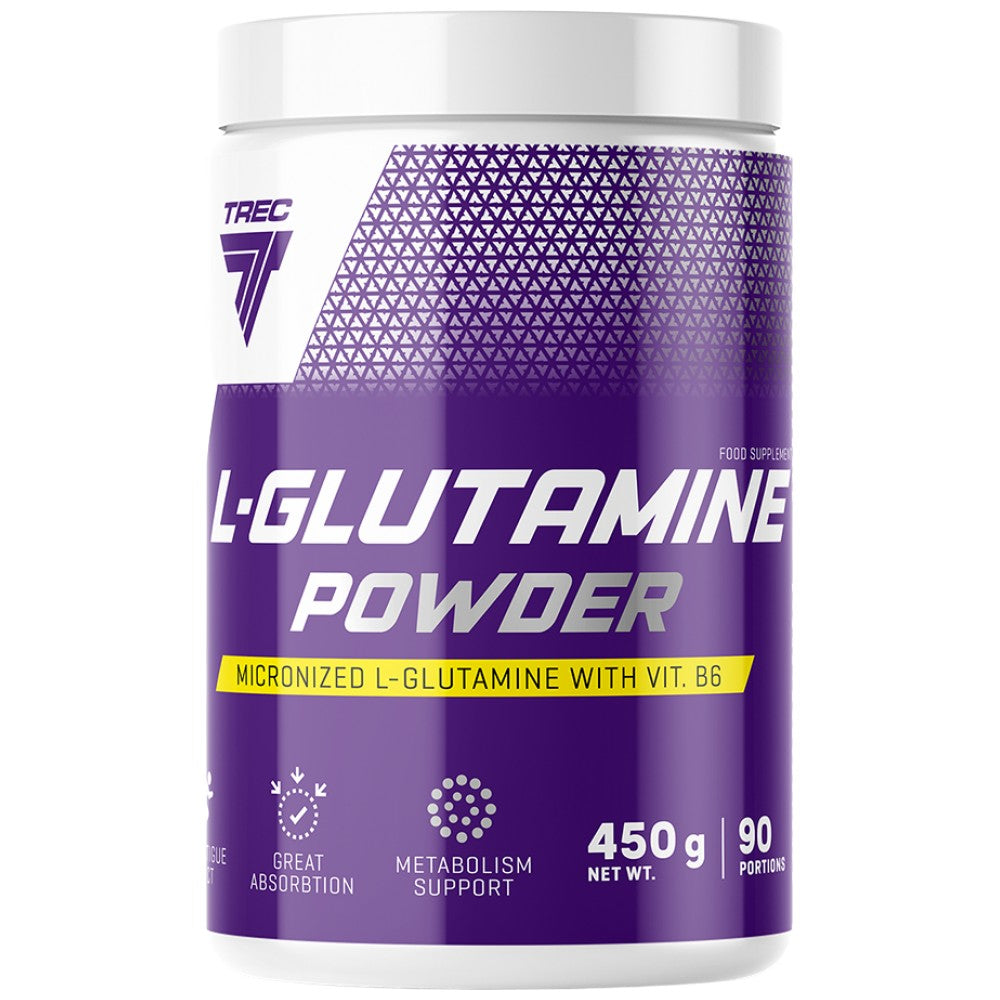 L-Glutaminpulver | Mikronisierter Glutamin mit Vit. B6 - 450 Gramm