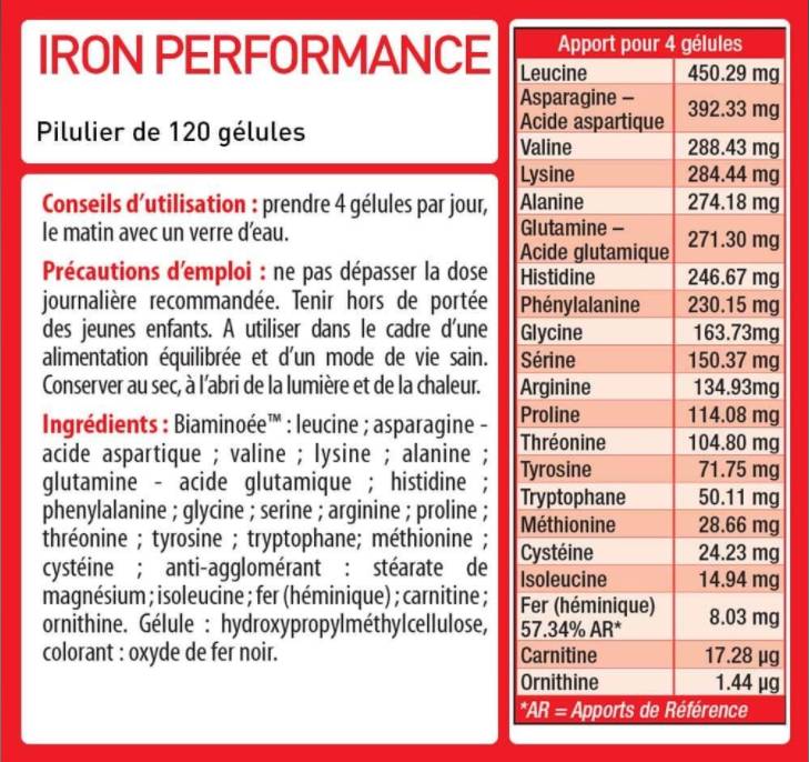 Eisen | Performance EAA - Essentielle Aminosäuren - 120 Gelkapseln