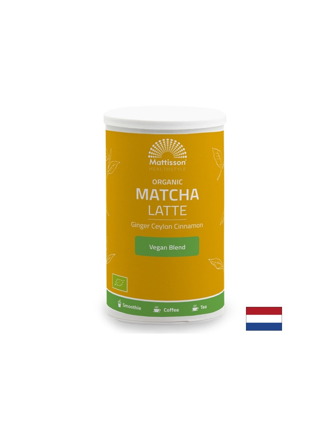 Matcha, Ingwer und Ceylon-Zimt Latte Bio, 140g Pulver <tc>Mattisson Healthstyle</tc>