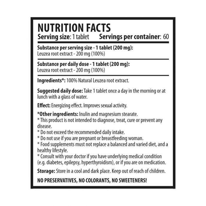 Leuzea Max Tabs - 60 Tabletten