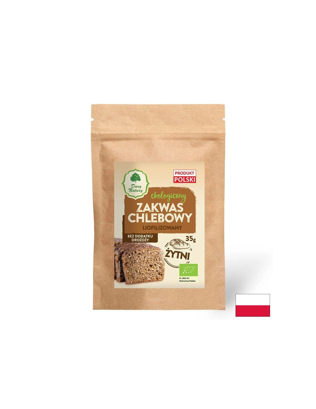 Gefriergetrockneter Roggensauerteig Bio, 35 g <tc>Dary Natury</tc>