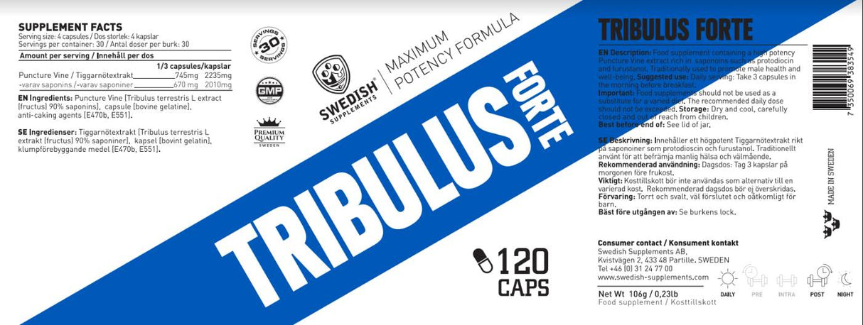 Tribulus Forte - 120 Kapseln