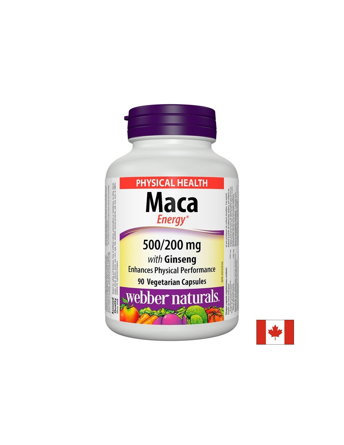 Maca Energy mit Ginseng – Maca und koreanischer Ginseng, 90 Kapseln <tc>Webber Naturals</tc>