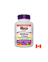 Maca Energy mit Ginseng – Maca und koreanischer Ginseng, 90 Kapseln <tc>Webber Naturals</tc>