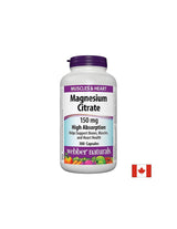 Magnesiumcitrat hohe Absorption - Magnesiumcitrat mit hoher Absorption von 150 mg, 300 Kapseln