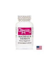 Magnesium (Taurat) - Nervensystem, Herz -Kreislauf -Funktion, Muskelgesundheit, 60 Kapseln
