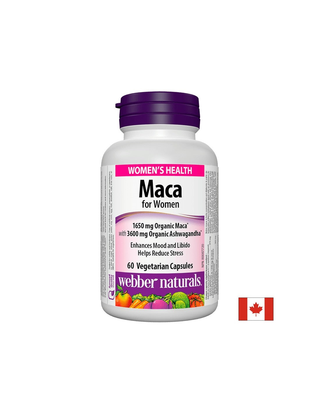 Maca für Frauen x 60 Kapseln <tc>Webber Naturals</tc>