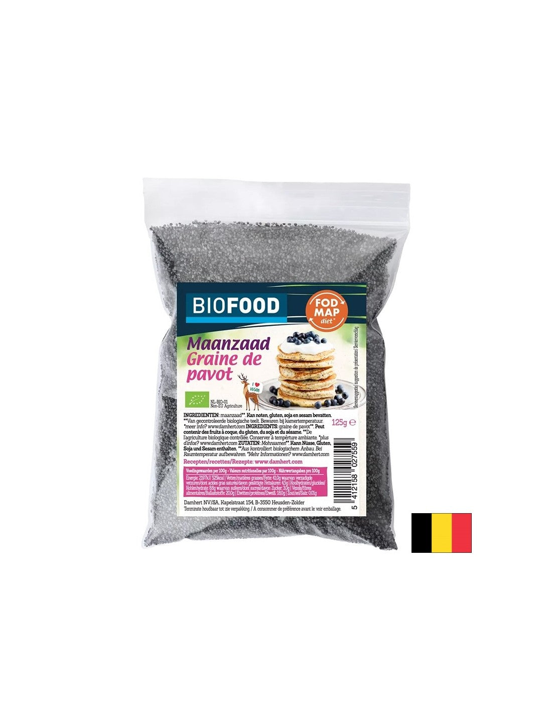 Mohnsamen Bio, 125 g