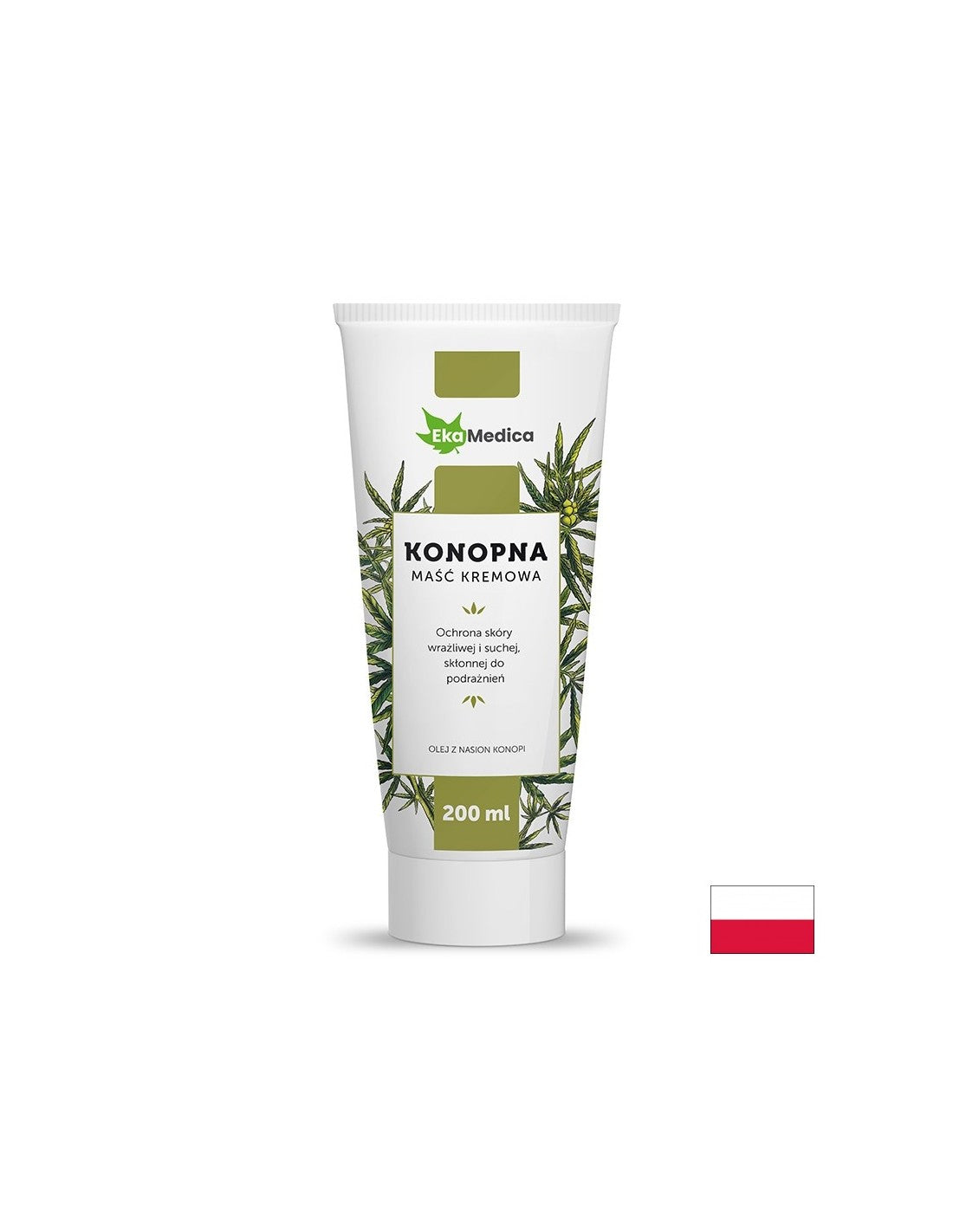 Massagecreme mit Hanfsamenöl, 200 ml Ekamedica
