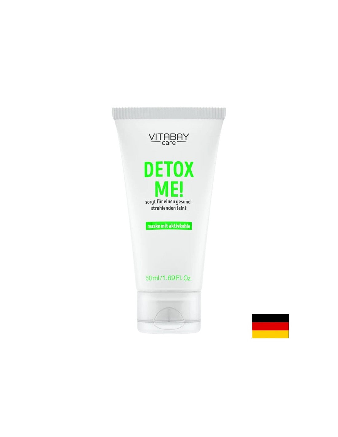 Gesichtsmaske mit aktivierter Holzkohleentgiftung, 50 ml