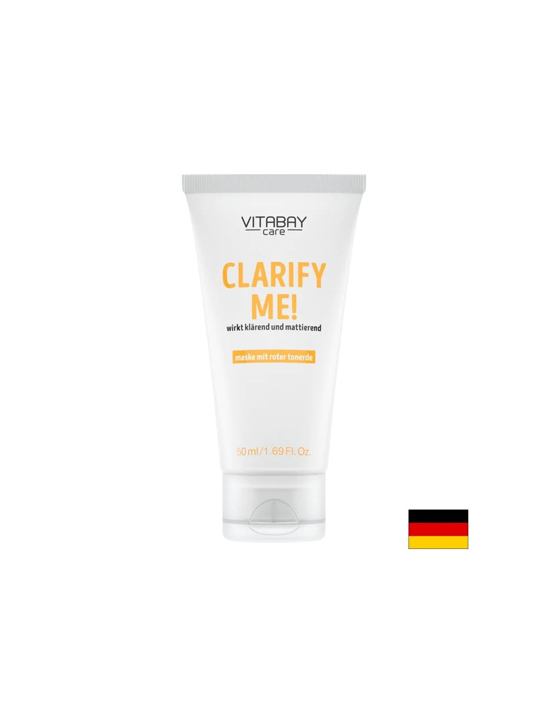 Gesichtsmaske mit rotem Ton und Kalk klären mich, 50 ml