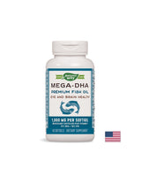 Mega -Dha -Fischöl 1000 mg - 60 Kapseln
