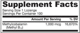 Methyl B -12 1000 MCG - 100 sublinguale Tabletten