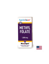 Methylfolat (methylierte Folsäure), 1000 mg x 60 Sublingualtabletten <tc>Superior Source</tc>