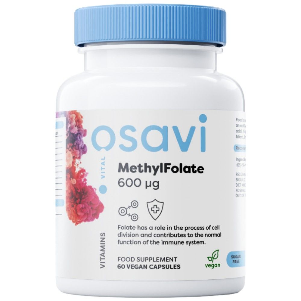 Methylfolat 600 mcg | mit Quatrefolic® - 60 Kapseln
