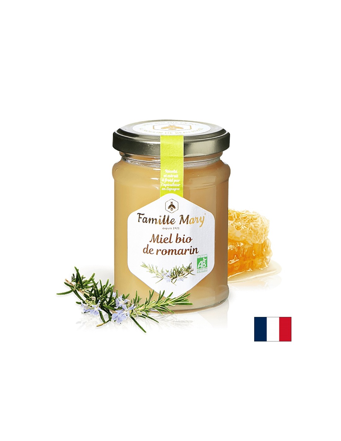Miel Bio de Romarin/ Bio -Rosmarinhonig, 230 g Hamille Mary