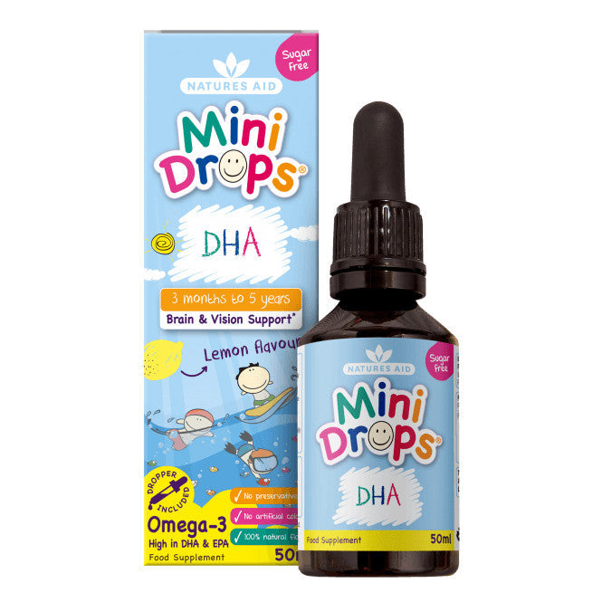 Omega-3-Tropfen für Kinder (Kids Omega-3 Mini Drops) 50 ml NaturesAid