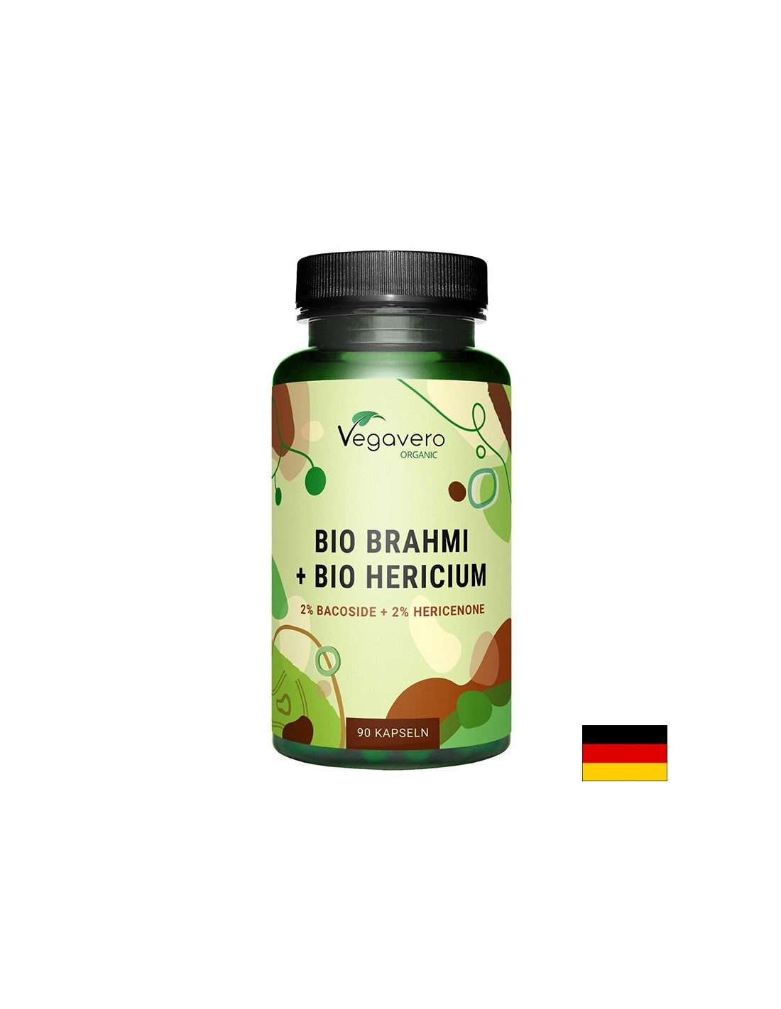Gehirnfunktion - Brahmi (Bacopa monieri) + Löwenmähne, 90 Kapseln