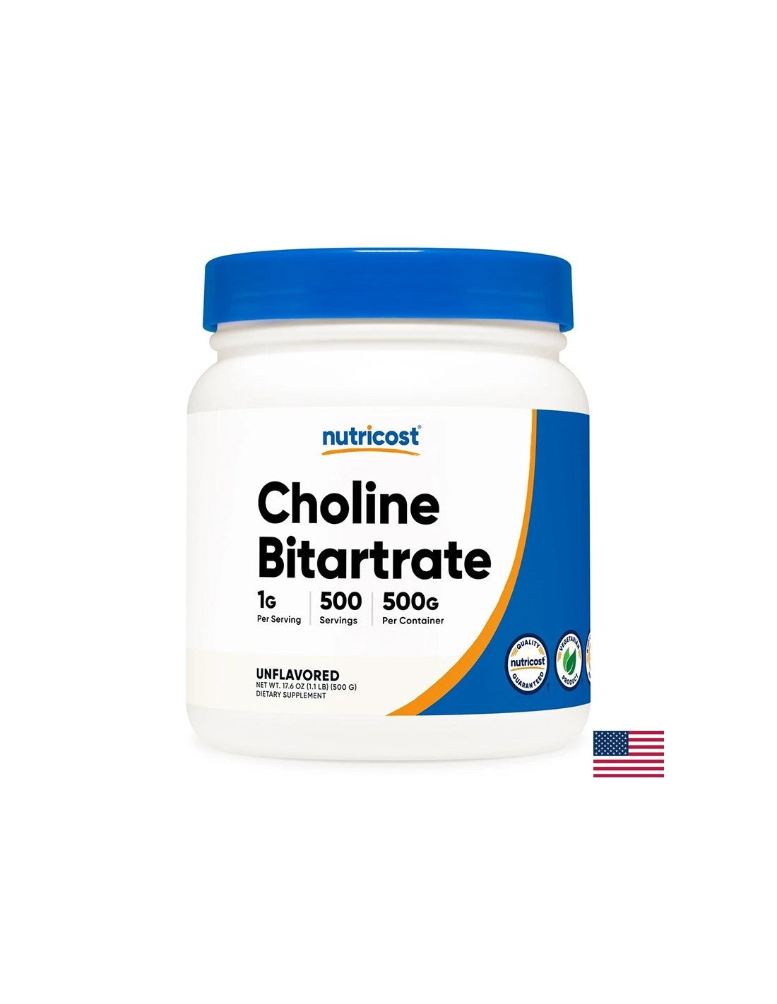 Gehirnfunktion - Cholin -Bitartrat (Vitamin B4), 500 g Pulver