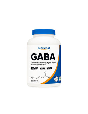 Brain and nervous system - GABA 500 mg + Vitamin B6 2 mg, 240 capsules - Nutra Best Europe