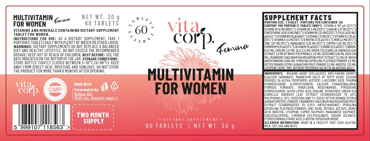 Femina Multivitamin für Frauen - 60 Tabletten