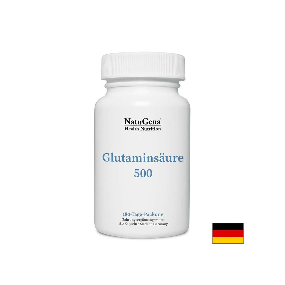 Muskelfunktion - Glutaminsäure, 500 mg x 180 Kapseln