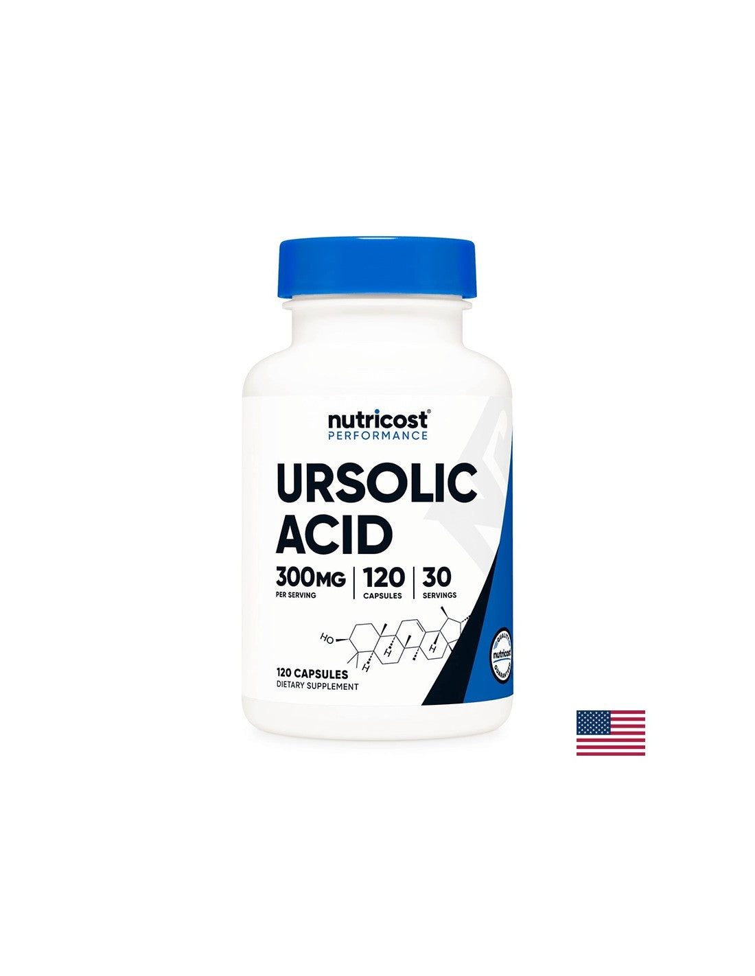 Muskelfunktion - Ursolsäure (Ursolic Acid), 120 Kapseln <tc>Nutricost</tc>