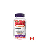 Muskel- und Nervensystem - Magnesium (Citrat), 75 mg x 75 Jelly -Tabletten, Himbeergeschmack