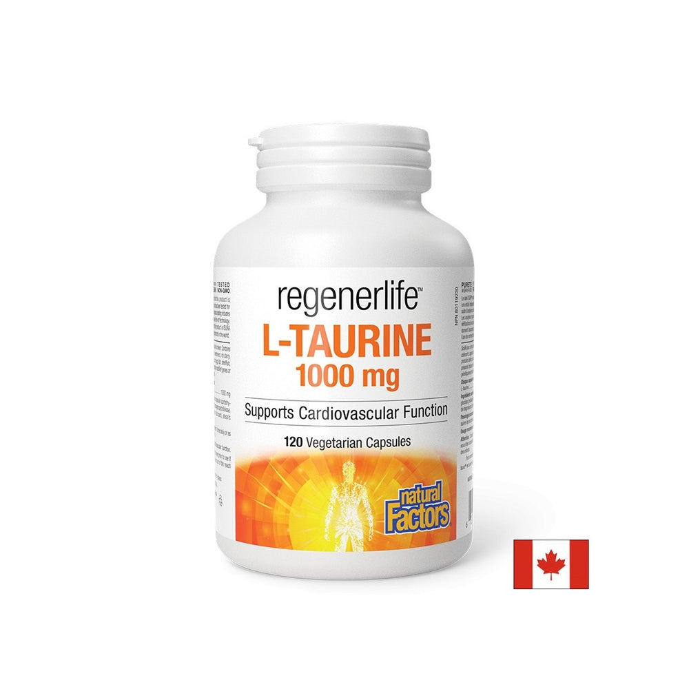 Muskel- und Herzfunktion - RegenerLife ™ L -Taurin, 1000 mg x 120 Kapseln
