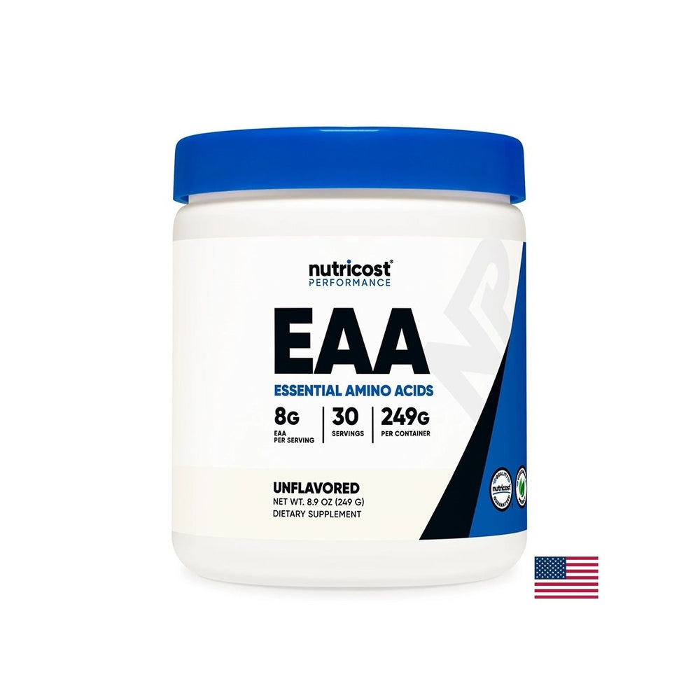 Muskelkraft und Genesung - EAA Essentielle Aminosäuren, 249 g Pulver, 30 Dosen
