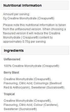 Creapure -Kreatin -Monohydrat - 500 Gramm