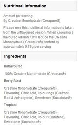 Creapure -Kreatin -Monohydrat - 500 Gramm