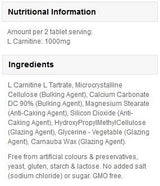L -Carnitin -Aminosäure - 90 Tabletten