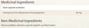 Coenzyme Q10 30 mg 60 capsules - Nutra Best Europe