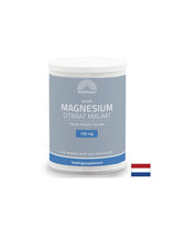Nervöse und kardiovaskuläre Systeme - Magnesium (Citrat, Malat) Vegan + Vitamin B6, 125 g Pulver