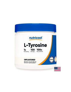 Nervous system and hormonal imbalance - L-Tyrosine, 100 g powder - Nutra Best Europe