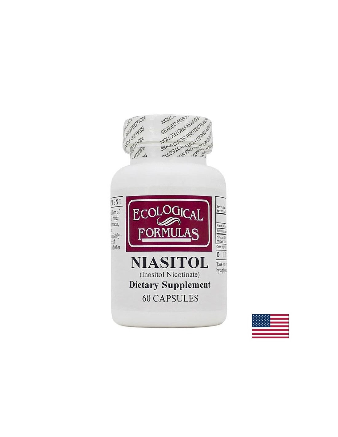 Nervensystem und hormonelle Gesundheit - Niasitol - Niacin und Inositol, 60 Kapseln