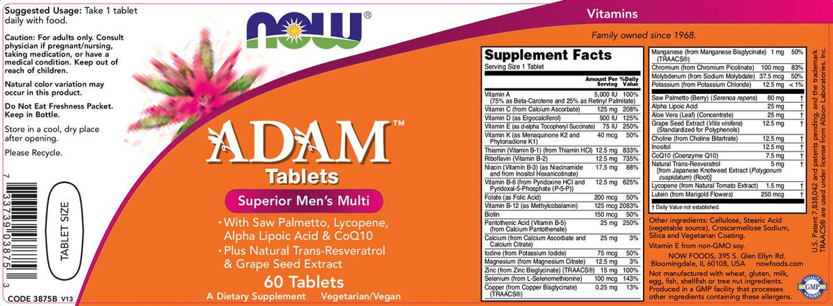 Vitamine von Adam Herren - 60 Tabletten