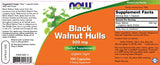 Schwarze Walnussrumpfs 500 mg - 100 Kapseln