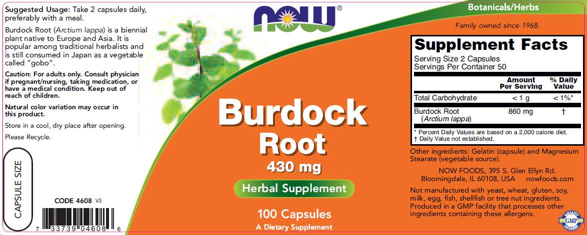 Burdockwurzel 430 mg - 100 Kapseln