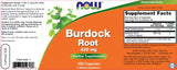 Burdockwurzel 430 mg - 100 Kapseln