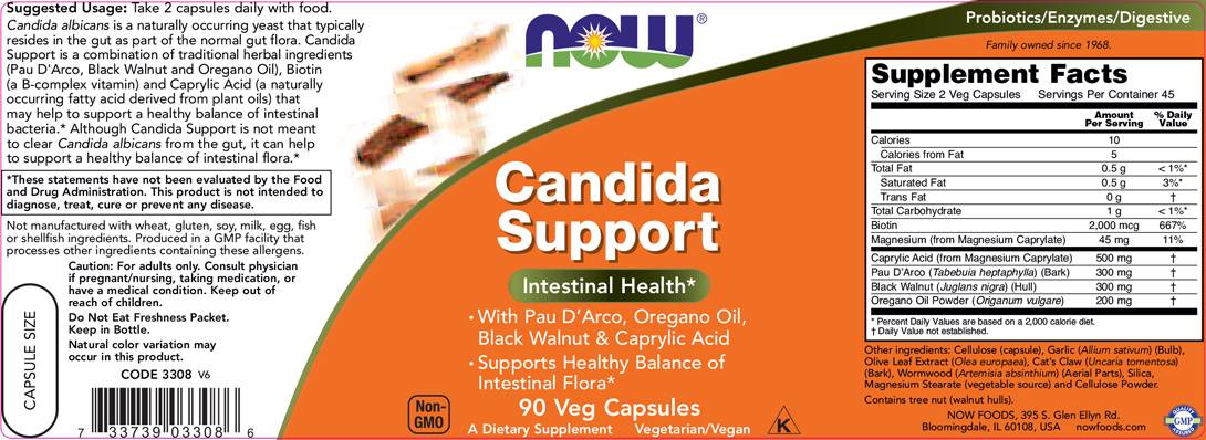 Candida -Unterstützung | Candida Clear - 180 Kapseln