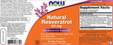 Natural Resveratrol 50 mg - 60 Kapseln