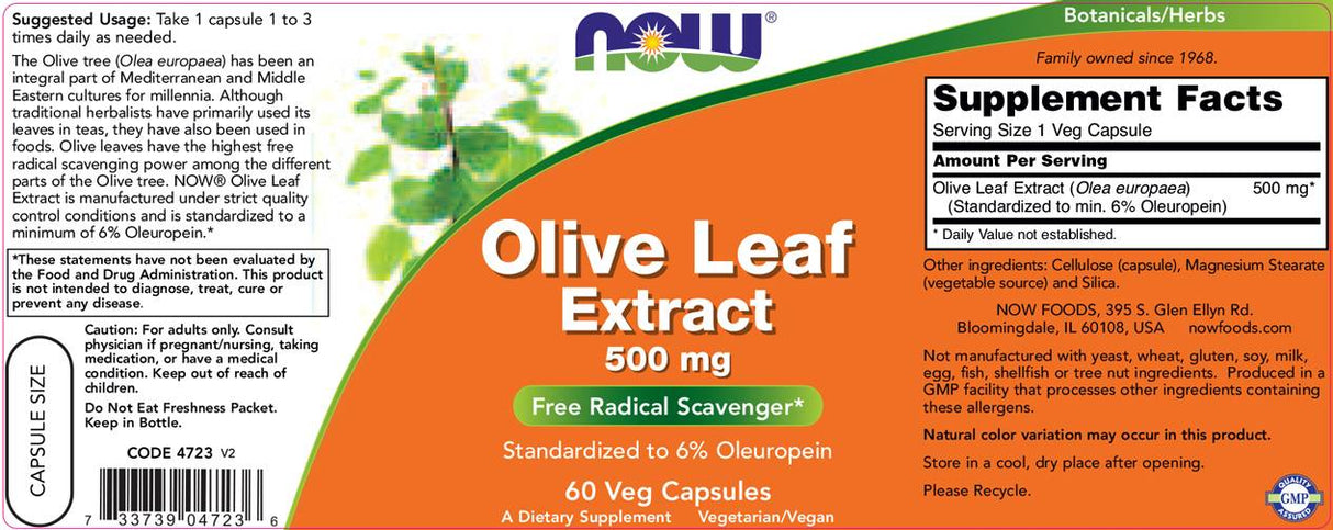 Olivenblattextrakt 500 mg - 60 Kapseln
