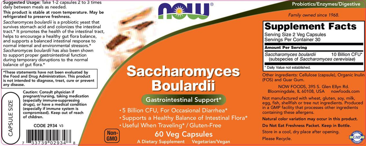 Saccharomyces boulardii - 60 Kapseln