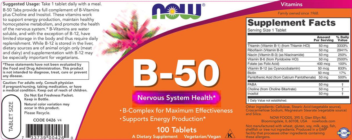 Vitamin B-50 [100 Tabletten, 100 Dosen]