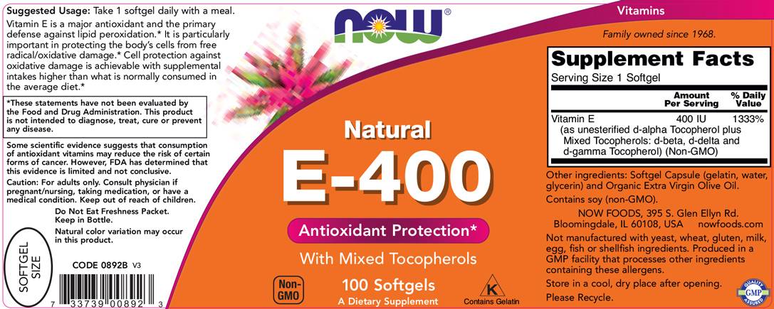 Vitamin E -400 IU MT - 100 Gelkapseln
