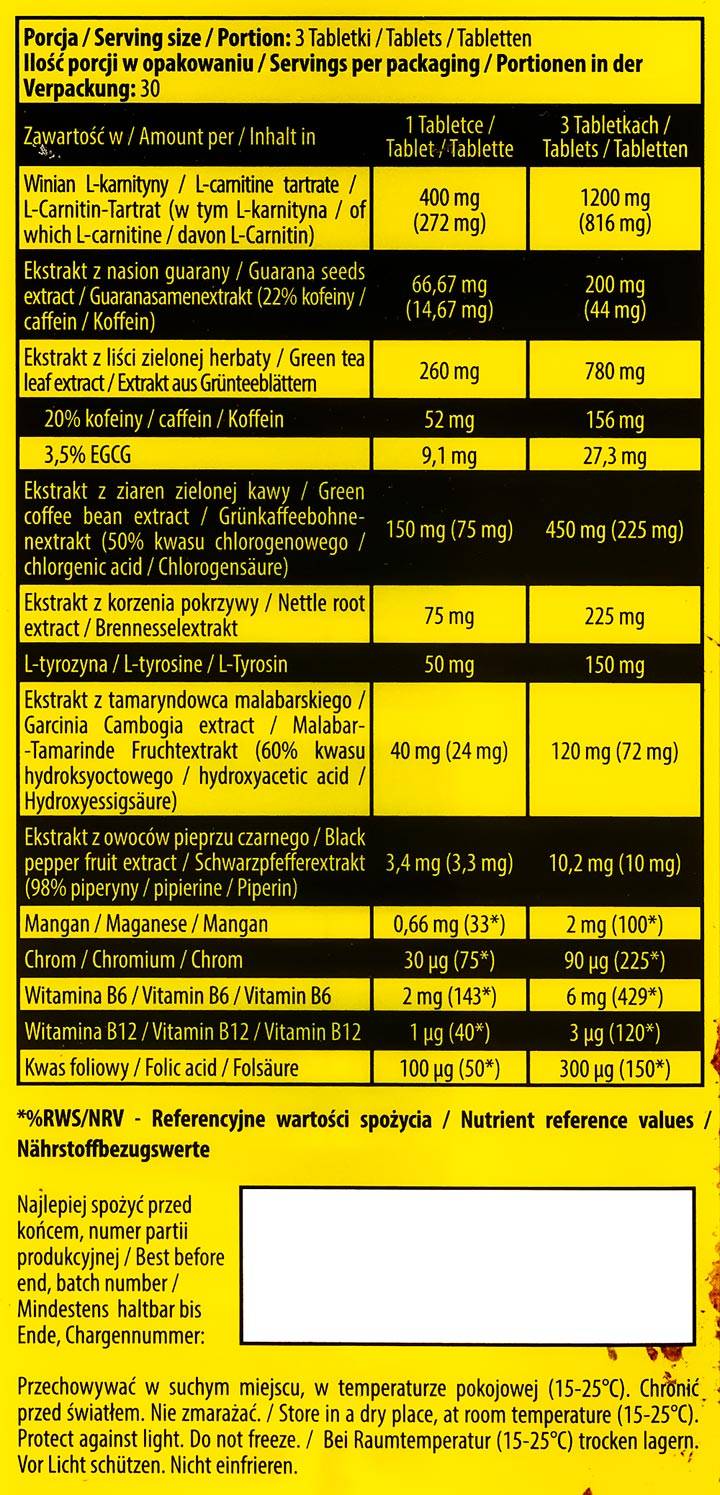 Thermit / thermogener Fettzerstörer - 90 Tabletten